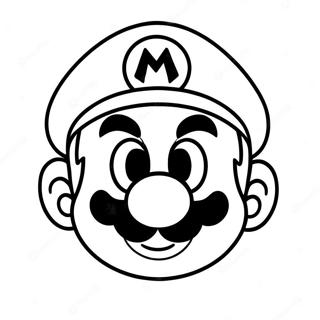 Mario Face Coloring Page 32312-26032