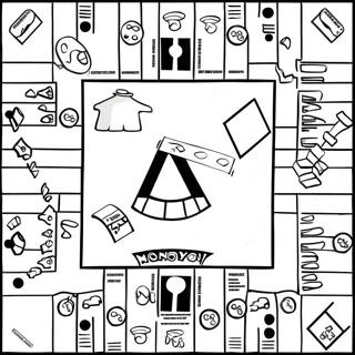 Monopoly Game Board Coloring Page 32352-26064