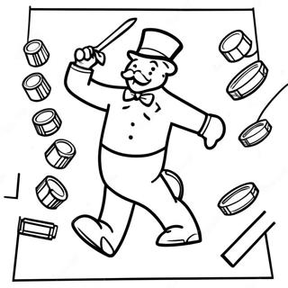 Monopoly Character Tokens Coloring Page 32353-26065