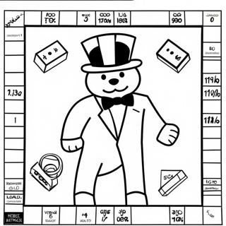 Monopoly Character Tokens Coloring Page 32353-26067