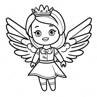 Royal High Roblox Girl With Magical Wings Coloring Page 32373-26081