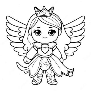 Royal High Roblox Girl With Magical Wings Coloring Page 32373-26082