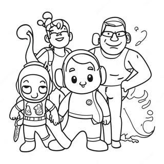 Fun Squad Coloring Page 32402-26106