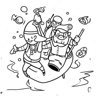 Adventurous Fun Squad Coloring Page 32403-26104