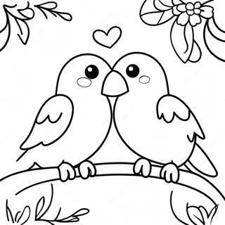 Love Birds Coloring Pages