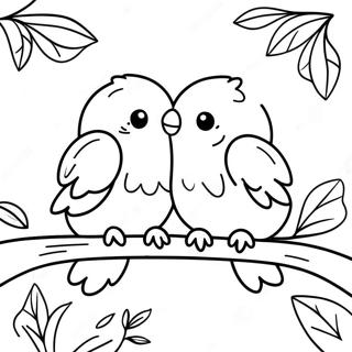 Love Birds Coloring Page 32422-26114