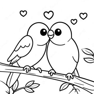 Love Birds Coloring Page 32422-26115