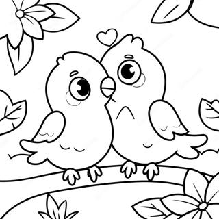 Love Birds Coloring Page 32422-26116