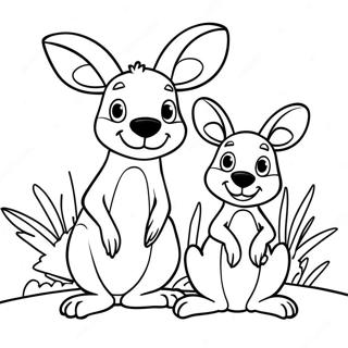 Kanga And Roo Coloring Pages