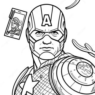 Captain America Civil War Coloring Page 32442-26139