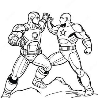 Captain America Civil War Coloring Pages