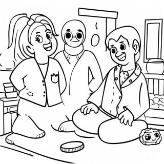 Pajama Party Fun Coloring Page 32452-26146