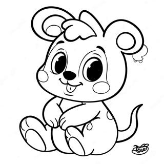 Cute Baby Disney Animals Coloring Page 32463-26155