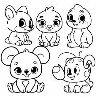 Cute Baby Disney Animals Coloring Page 32463-26156