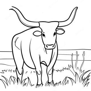 Longhorn Steer Coloring Page 32482-26166