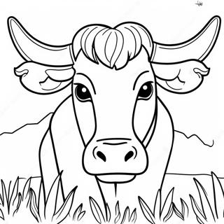 Longhorn Steer Coloring Page 32482-26167