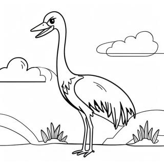 Crane Coloring Page 32492-26170