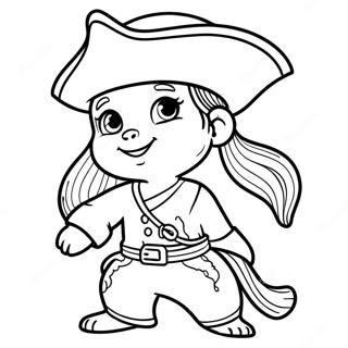 Uma In Pirate Costume Coloring Page 32503-26183