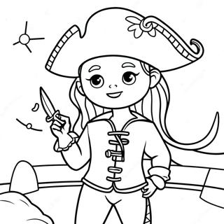 Uma In Pirate Costume Coloring Page 32503-26184