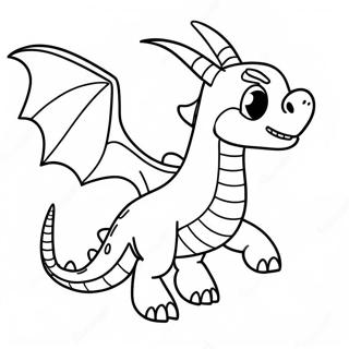 Flying Ender Dragon Coloring Page 3252-2693