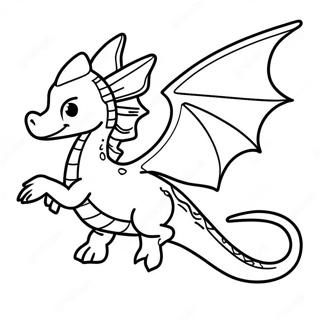 Flying Ender Dragon Coloring Page 3252-2694