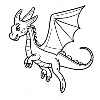 Flying Ender Dragon Coloring Page 3252-2695