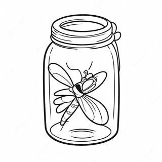 Glowing Firefly In A Jar Coloring Page 32533-26209