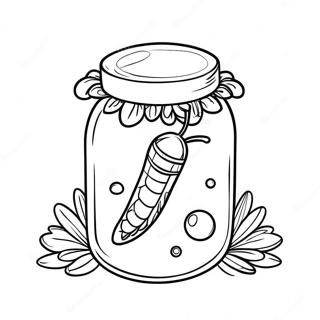 Glowing Firefly In A Jar Coloring Page 32533-26211