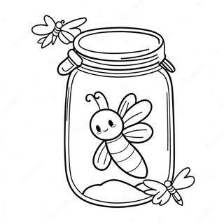 Glowing Firefly In A Jar Coloring Page 32533-26212