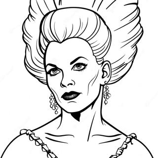 Bride Of Frankenstein Coloring Pages