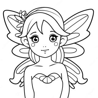 Anime Fairy Coloring Pages