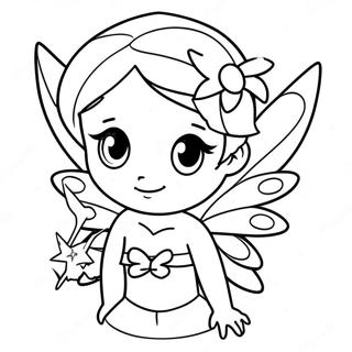 Anime Fairy With Sparkling Wings Coloring Page 32562-26224