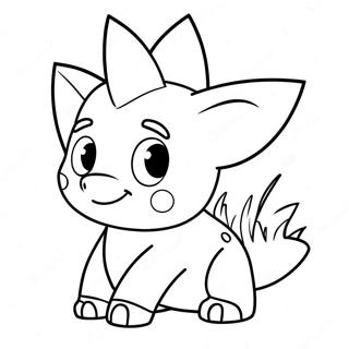 Cute Spike Character Coloring Page 32583-26247