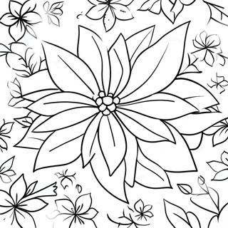 Festive Poinsettia Coloring Page 32603-26261