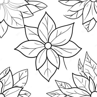 Festive Poinsettia Coloring Page 32603-26263