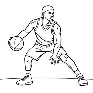 Basketball Player Coloring Pages