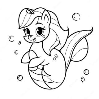 My Little Pony Mermaid Coloring Pages