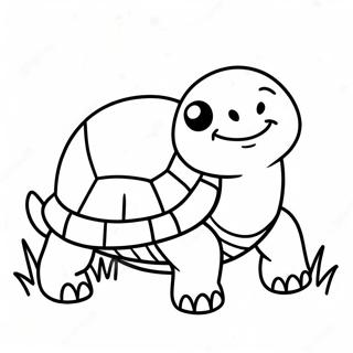 Cute Baby Tortoise Coloring Page 32653-26298