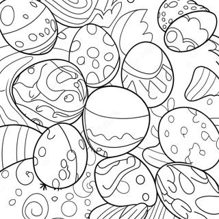 Colorful Easter Eggs Coloring Page 32683-26322