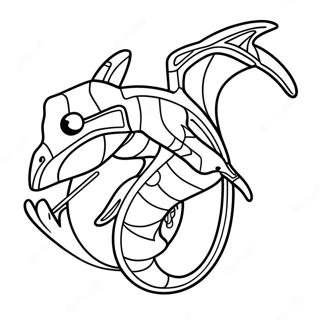 Flying Rayquaza Coloring Page 32703-26342