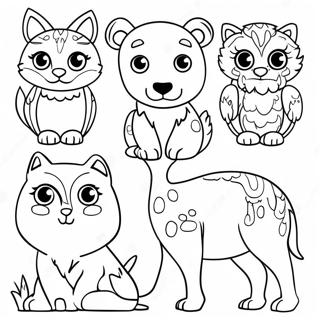 Colorful South American Animals Coloring Page 32723-26358