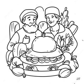 Pilgrims Coloring Pages