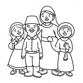 Pilgrims Coloring Pages