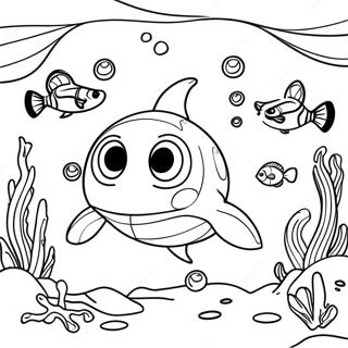 Subnautica Underwater Scene Coloring Page 32742-26374