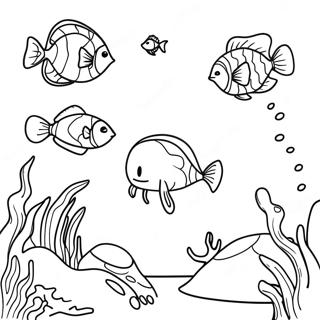 Subnautica Underwater Scene Coloring Page 32742-26376