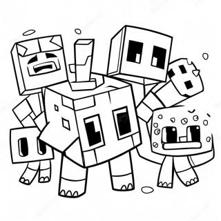 Minecraft Mutant Mobs Coloring Pages