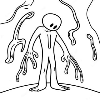 Creepy Mutant Enderman Coloring Page 32753-26382