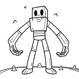 Creepy Mutant Enderman Coloring Page 32753-26383