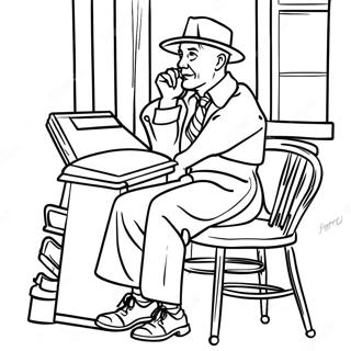 Norman Rockwell Coloring Page 32762-26386