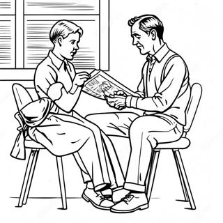 Norman Rockwell Coloring Page 32762-26388